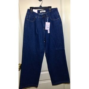 Denim High Waist Loose Fit Pant
